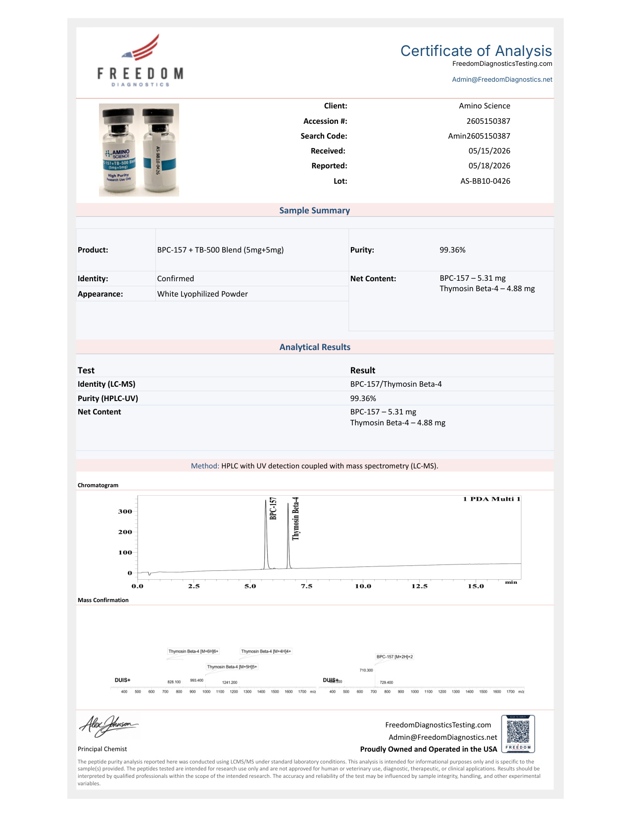 BPC 157 TB 500 Blend (5mg) (5mg)